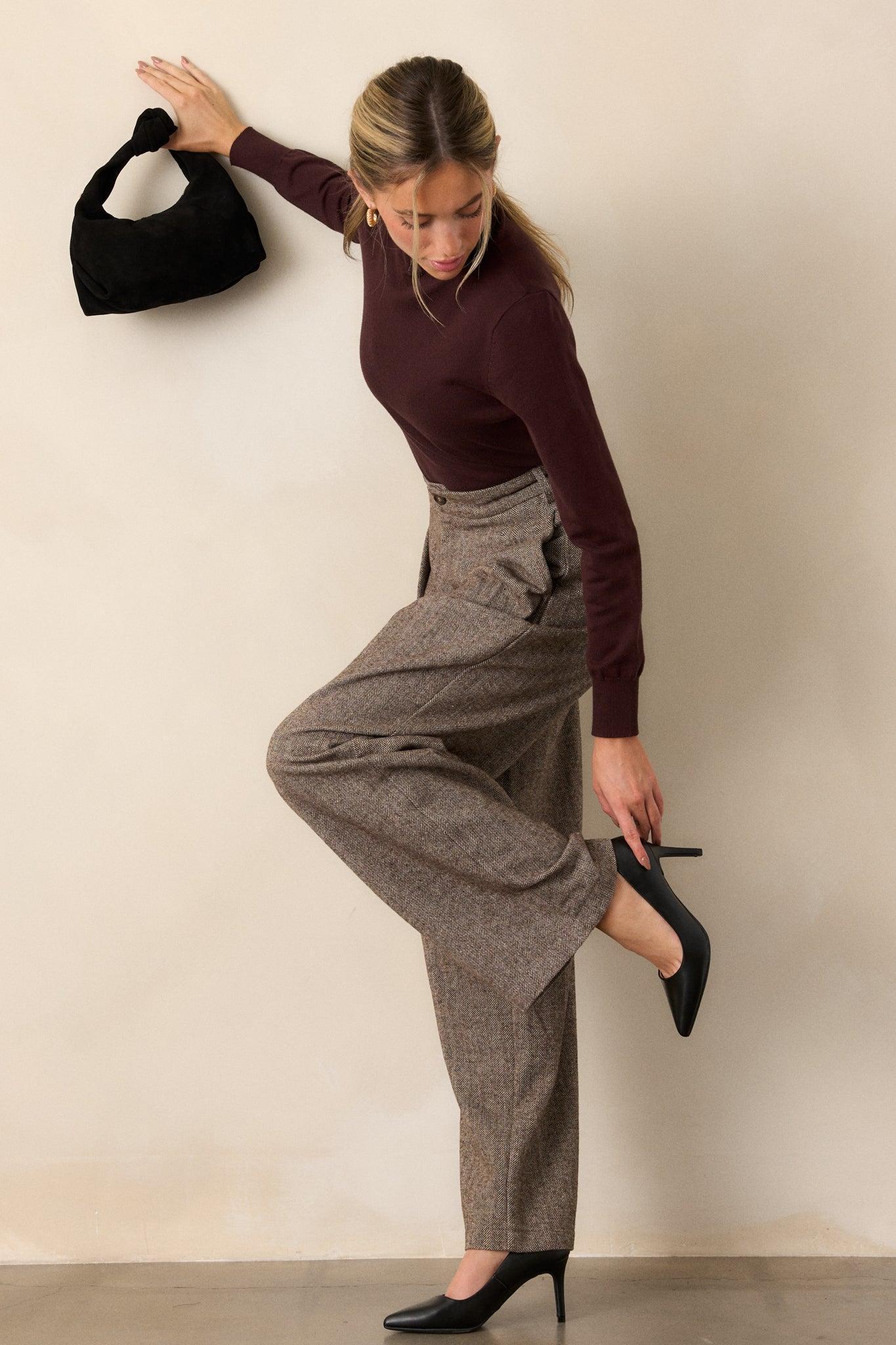 Sleek Silhouette Ivory Wide Leg Jeans Product Image