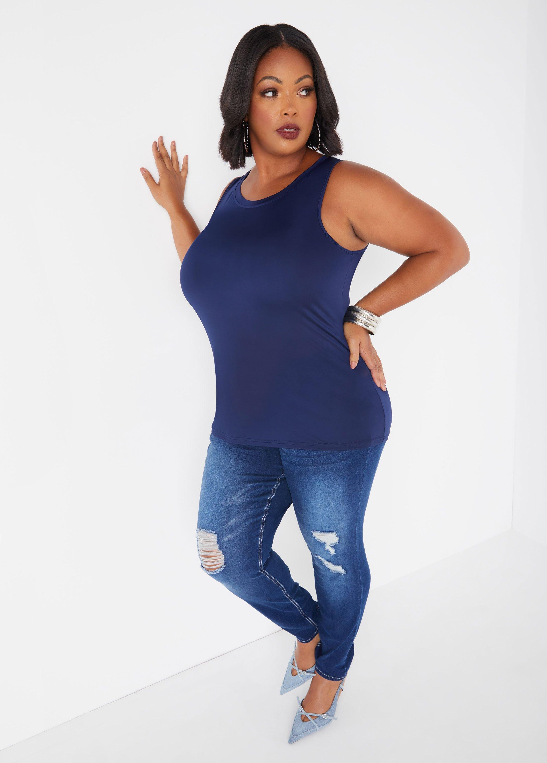 Plus Size The Basic Knit Cami Top Ashley Stewart Product Image
