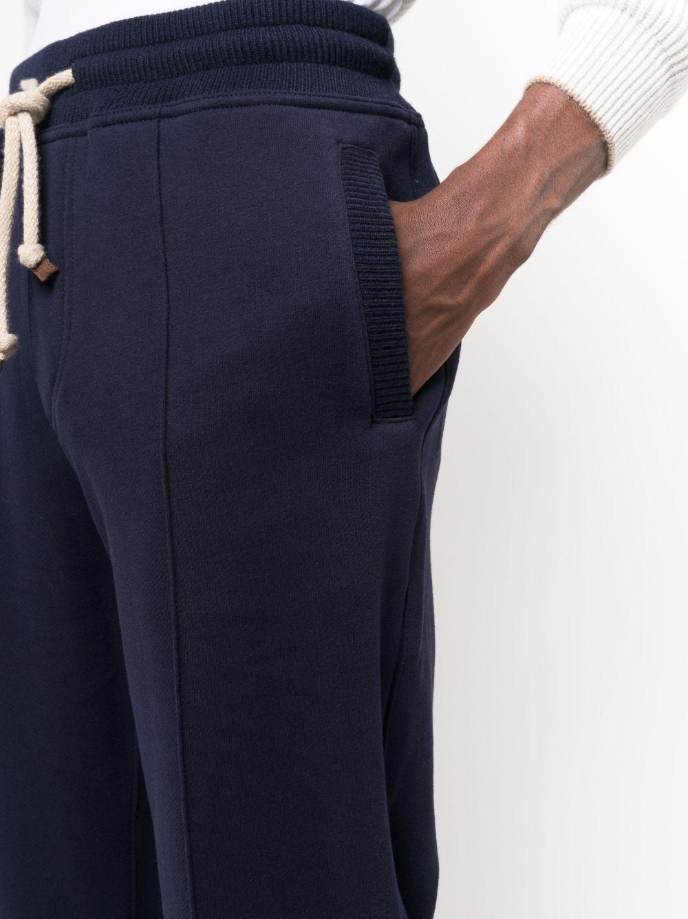 drawstring cotton track pants Product Image