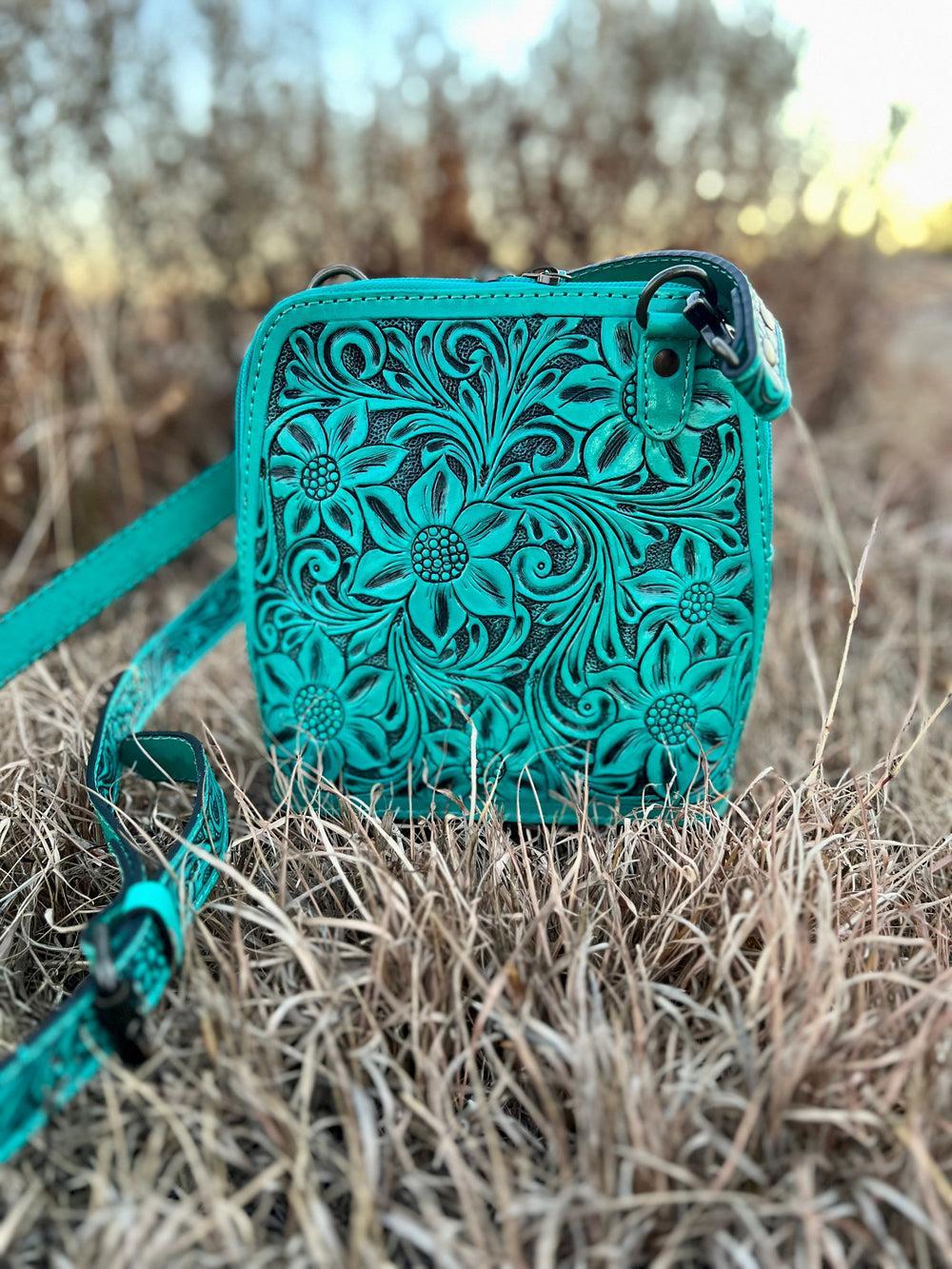Darling Gardens of Turquoise Crossbody Product Image