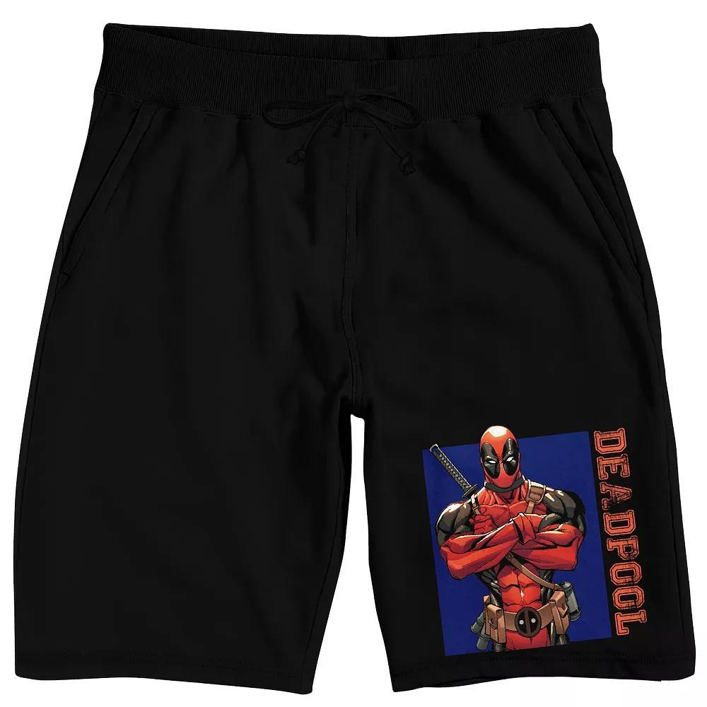 Men's Marvel Deadpool Sleep Shorts, Size: XXL, Black Product Image