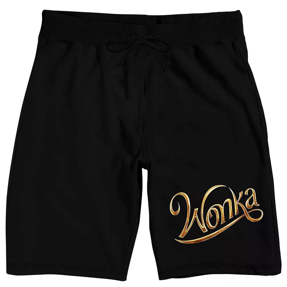 Men's Wonka Sleep Shorts, Size: Large, Black Product Image