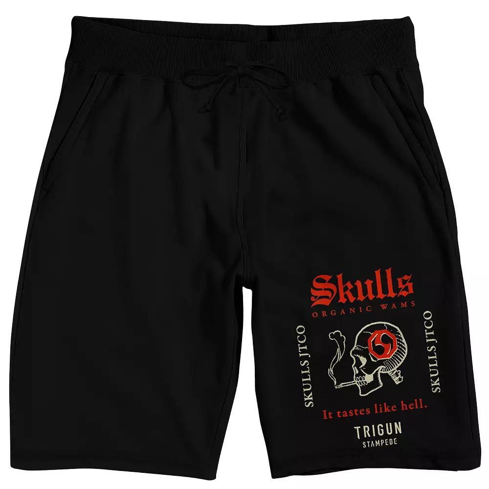 Men's Trigun Stampede Skulls Sleep Shorts, Size: Small, Black Product Image