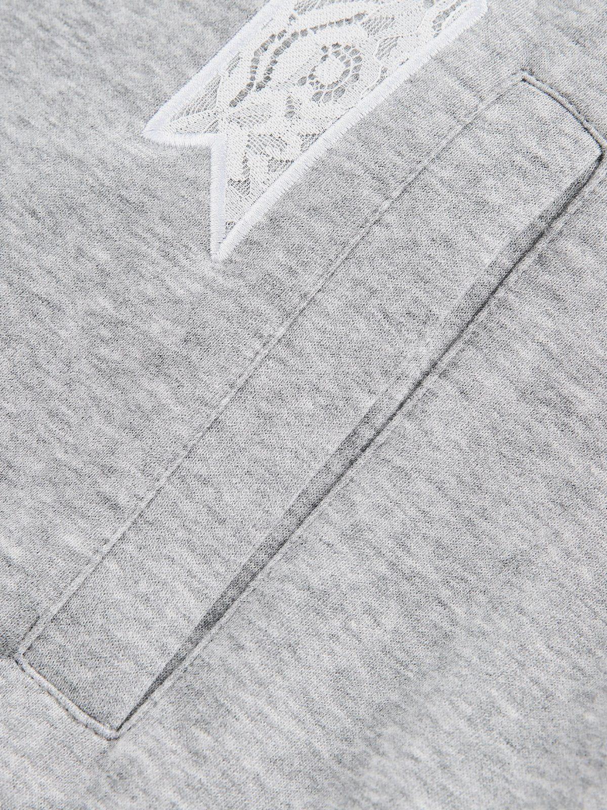 Aelfric Eden Embroidery Lace Bow Zip Up Hoodie Product Image
