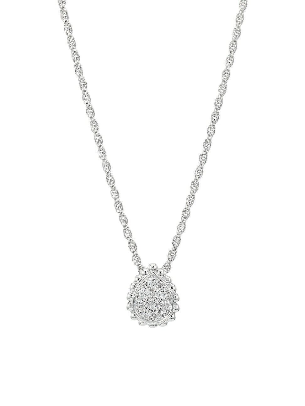 Womens Serpent Bohme 18K White Gold & 0.13 TCW Diamond Pendant Necklace Product Image