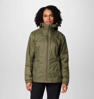 Women's Columbia Switchback II Sherpa-Lined Jacket, Size: XXL, Stone Green Product Image