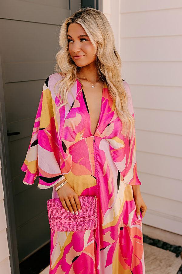 Vacay Moment Maxi Dress in Pink Product Image
