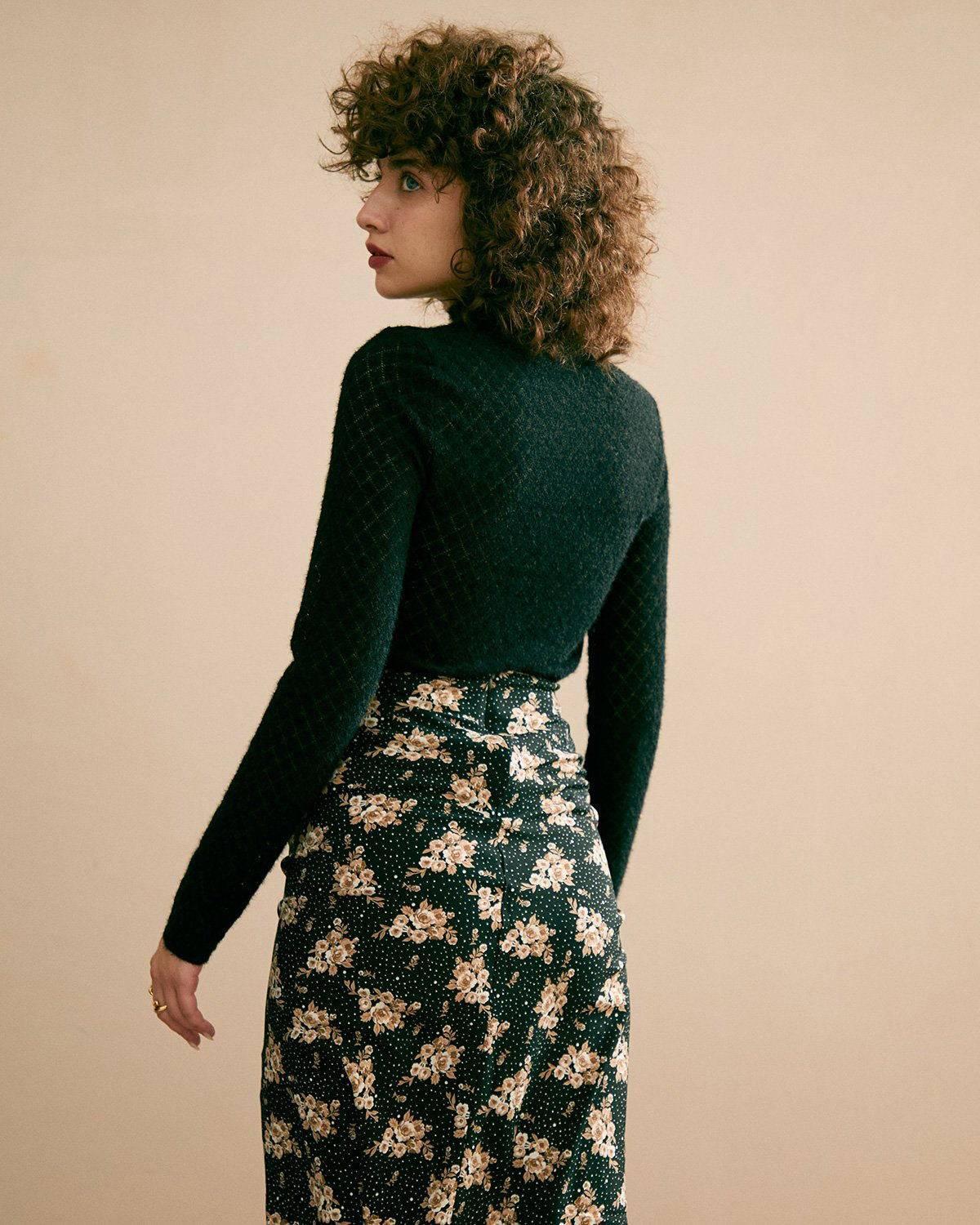 The Floral See-Through Knitwear Female Product Image