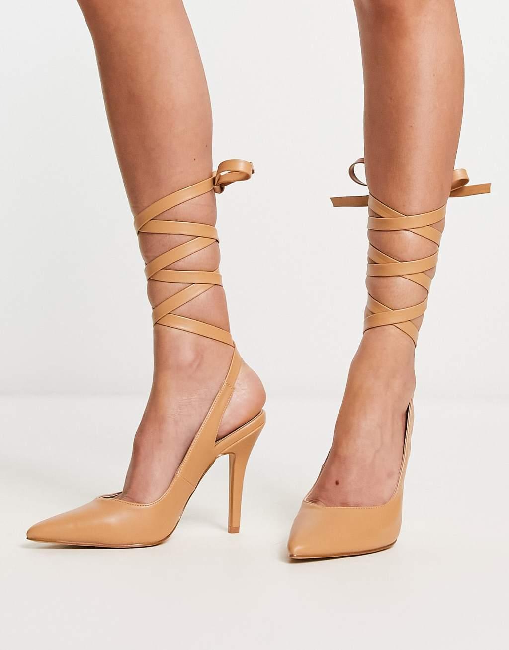 RAID Ishana heeled shoes with ankle tie Product Image