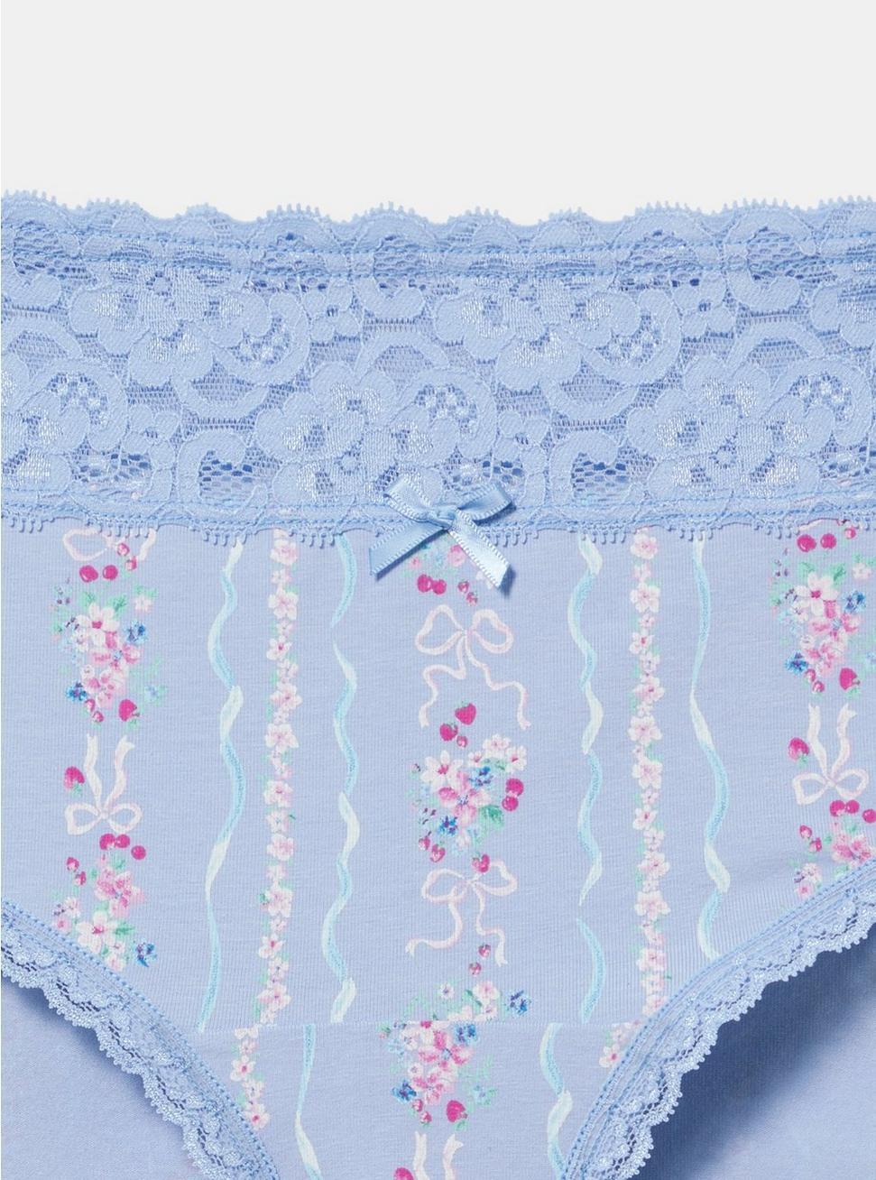 Mid-Rise Hipster Lace Trim Panty Product Image