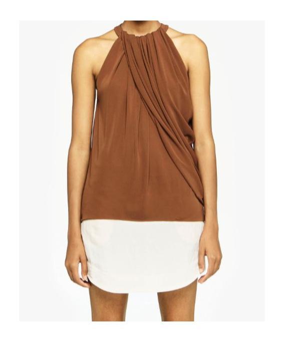 JW ANDERSON Twisted Halterneck Top In Brown Product Image