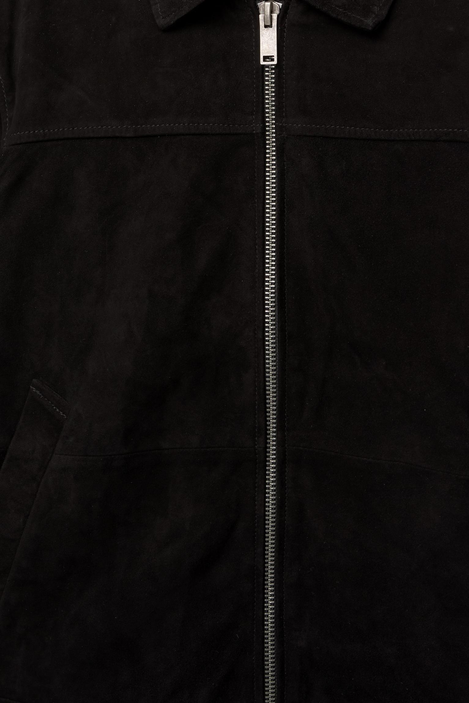 Black faux suede jacket Product Image