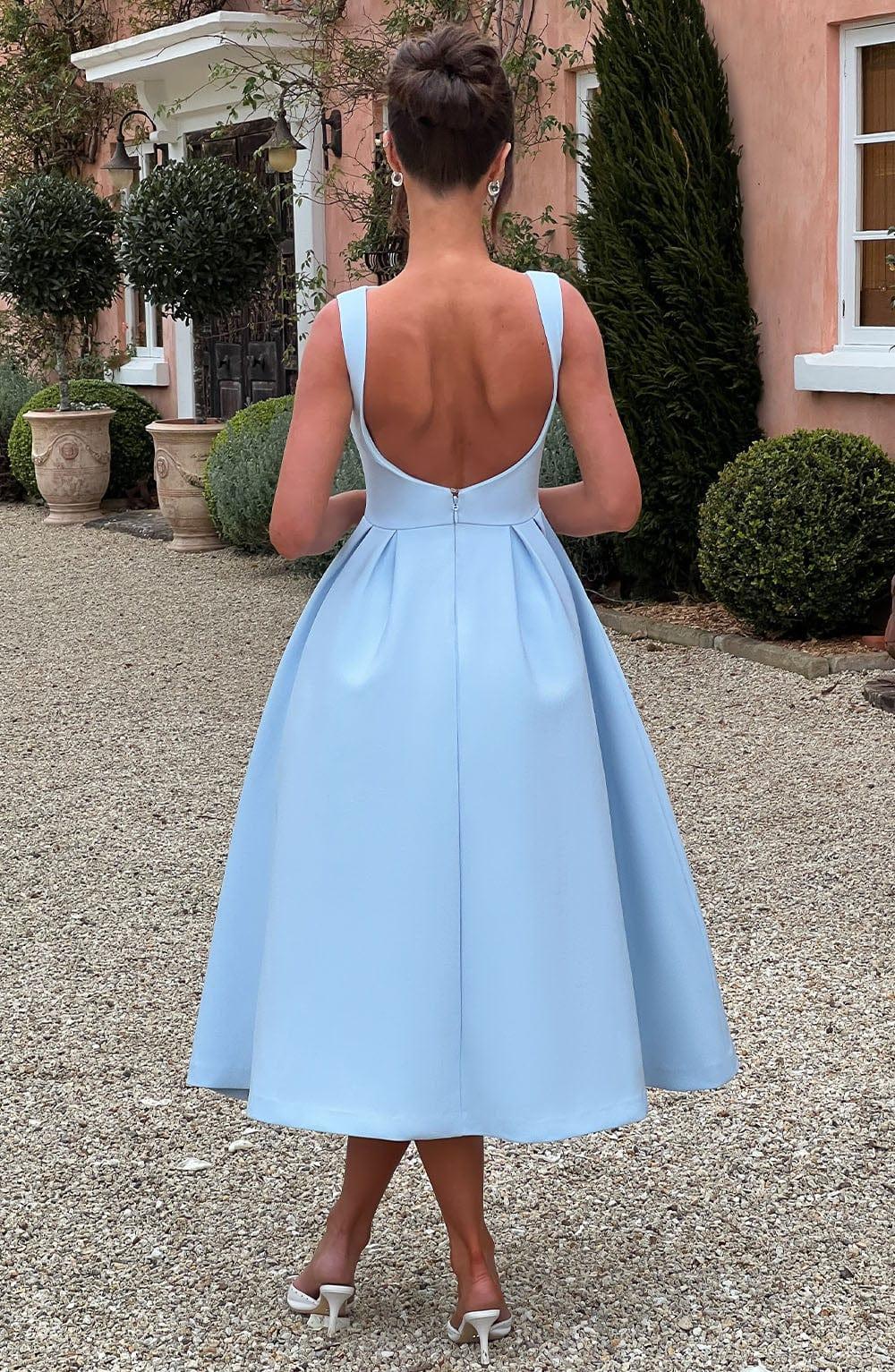 Clarabella Midi Dress - Blue Product Image