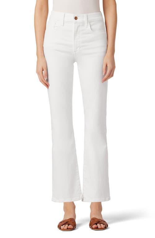 Joes Jeans The Callie High Rise Cropped Flare Jeans in White Product Image