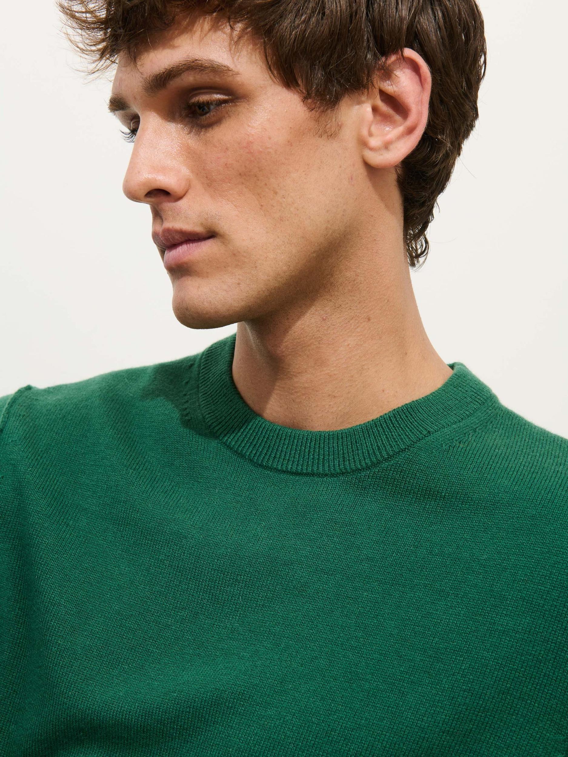 Reverse Seam Crew In Wool Cotton Product Image