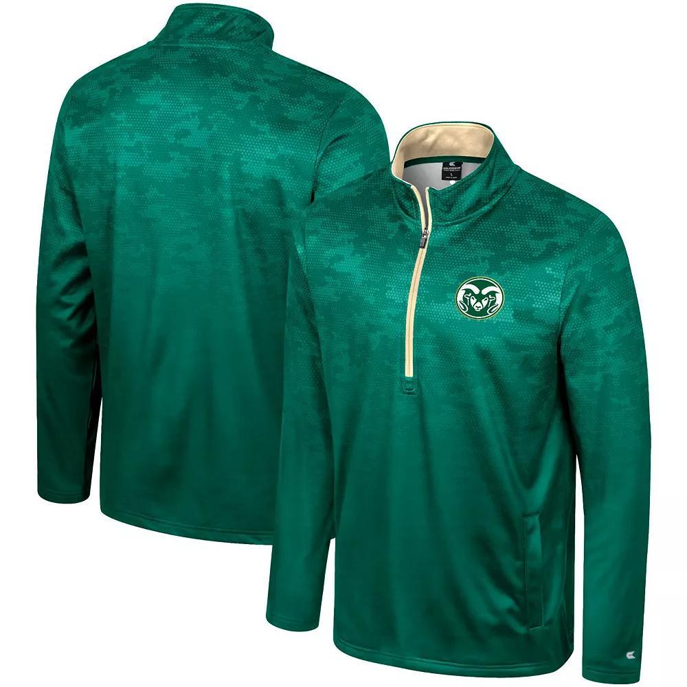 Men's Colosseum  Royal Kansas Jayhawks The Machine Half-Zip Jacket, Size: Medium, Blue Product Image