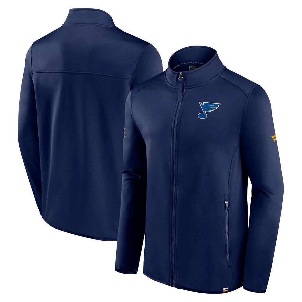 Men's Fanatics Branded  Deep Sea Blue Seattle Kraken Authentic Pro Full-Zip Jacket, Size: Small, Krk Blue Product Image