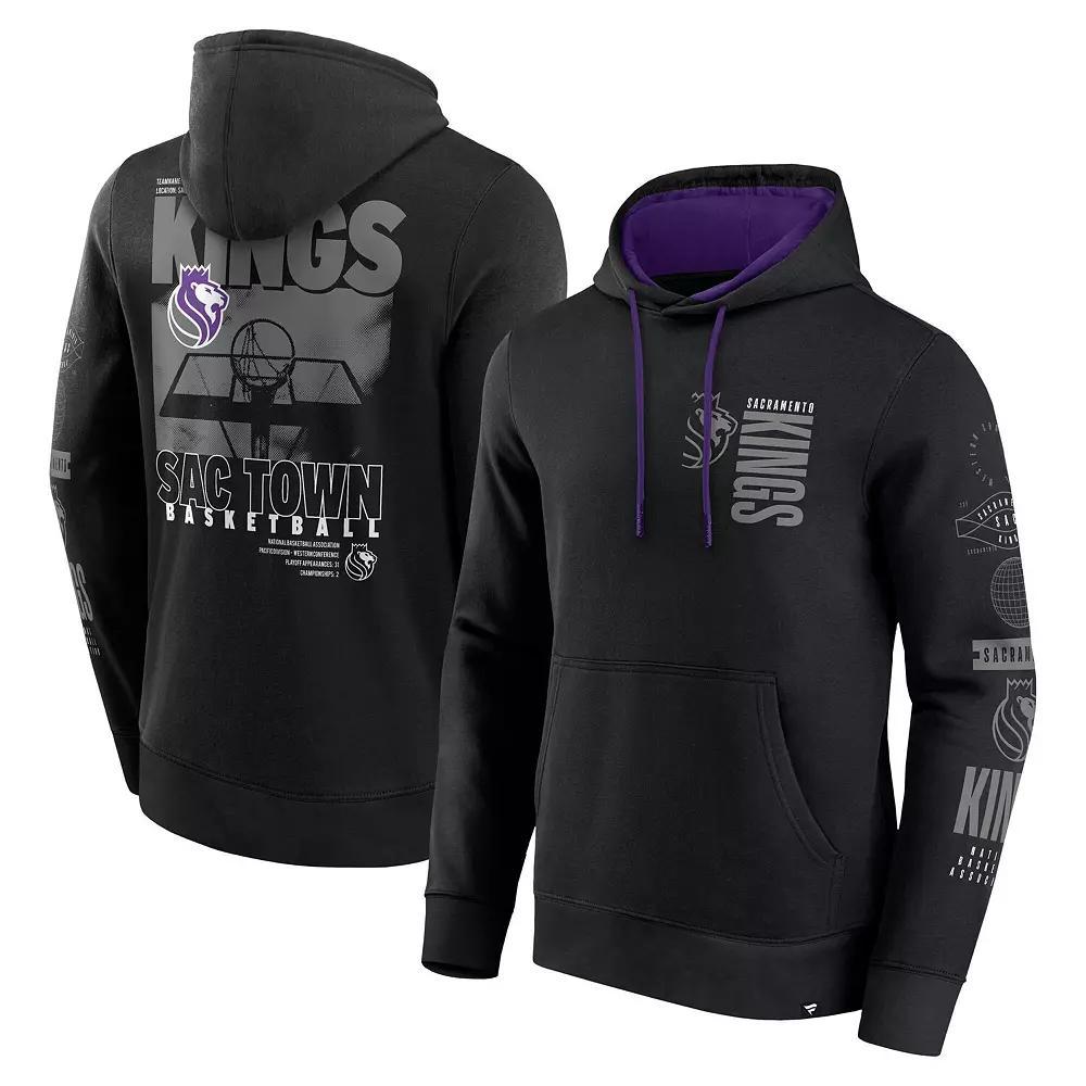 Men's Fanatics Black Sacramento Kings Game Time Crossover Pullover Hoodie, Size: Large, Kng Black Product Image
