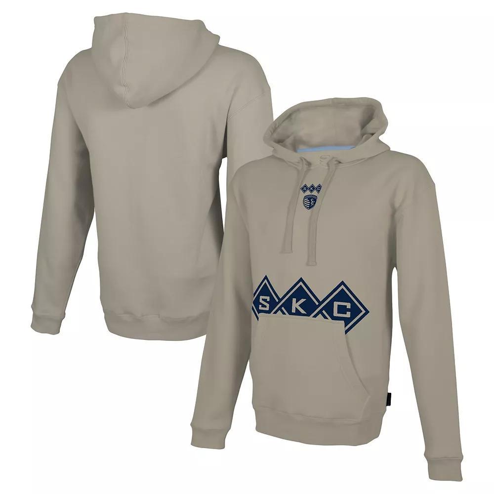 Men's Stadium Essentials Tan Sporting Kansas City Status Pullover Hoodie, Size: Medium, Team Product Image
