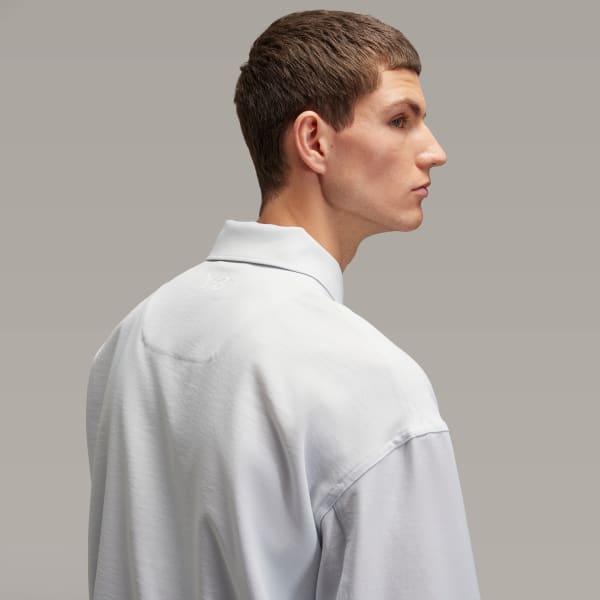 adidas Y-3 Sport Uniform Coach Jacket Clear Grey XS Mens Product Image