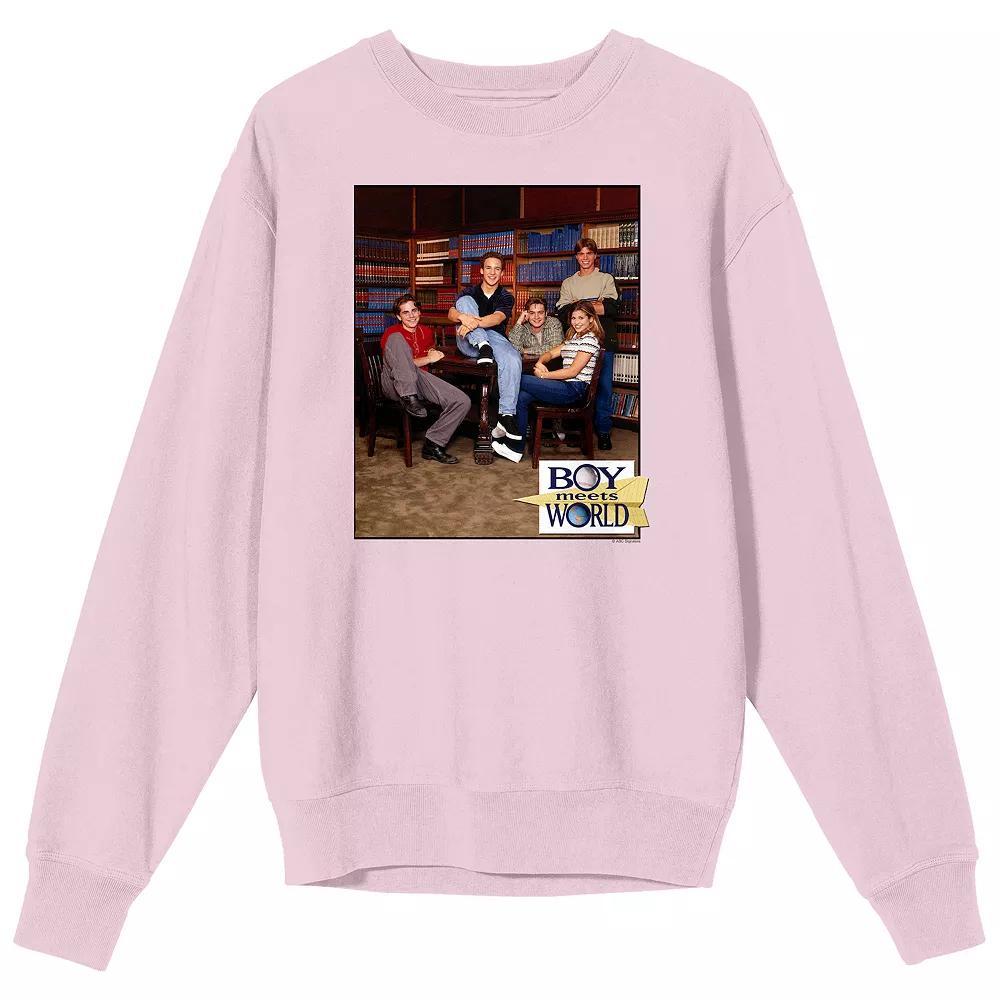 Men's Boy Meets World Characters Sweatshirt, Size: XL, Pink Product Image