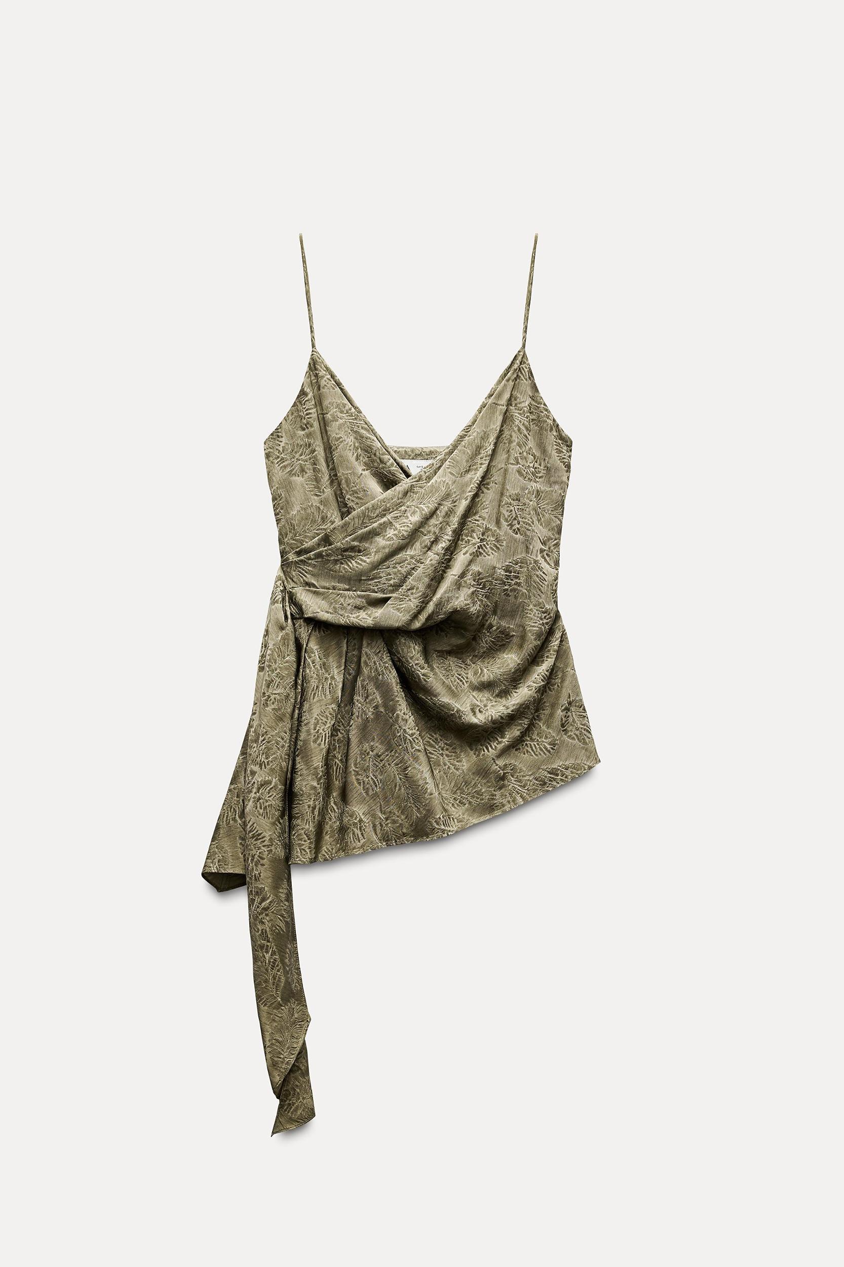 DRAPED JACQUARD TOP ZW COLLECTION Product Image