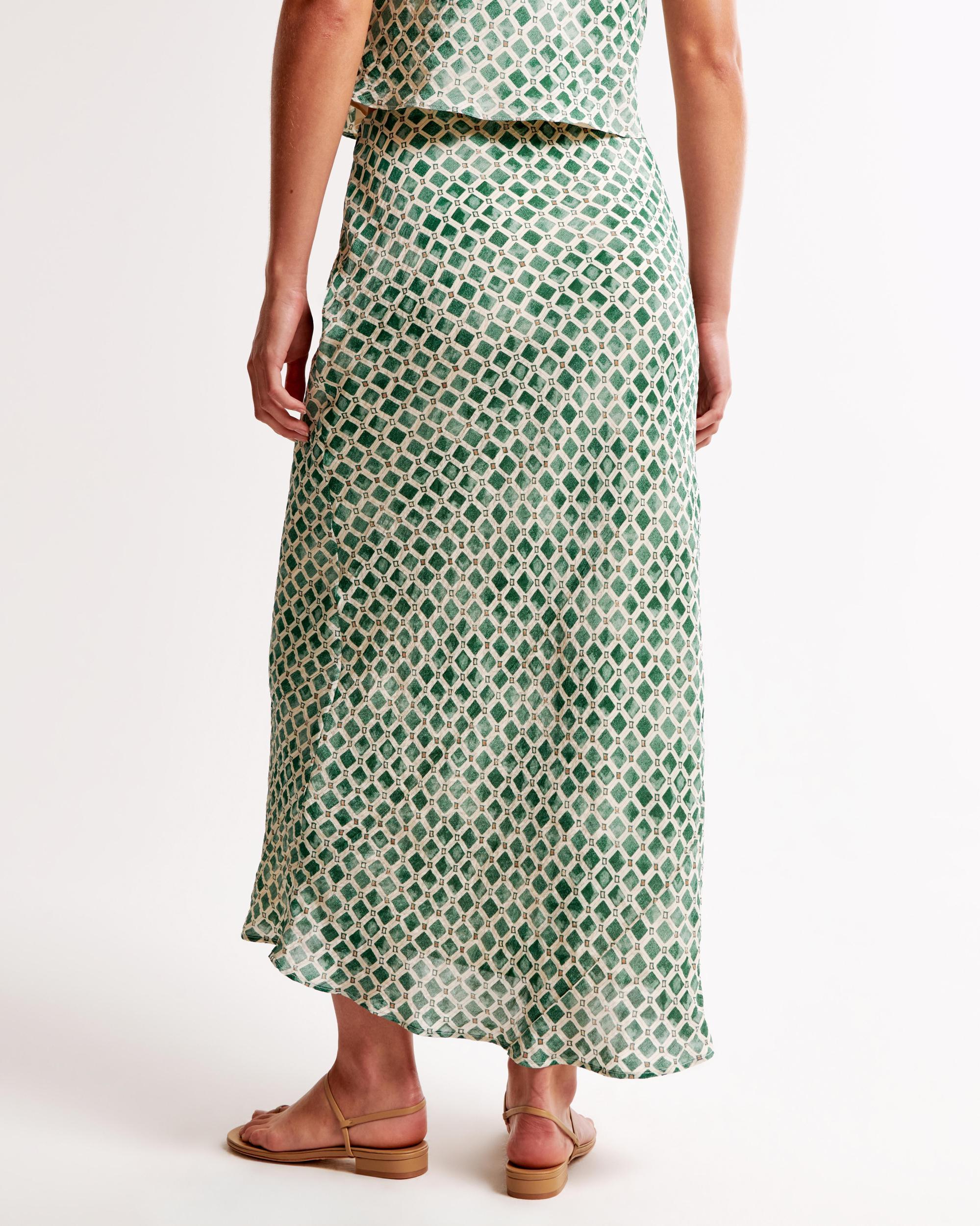Crinkle Nylon Maxi Skirt Product Image
