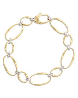 Womens Marrakech Onde 18K Yellow Gold & Diamond Coil Link Bracelet Product Image