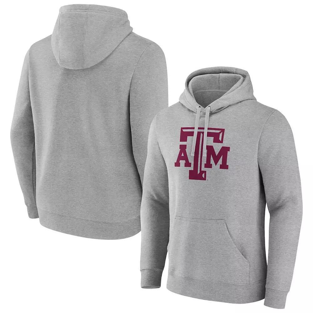 Men's Fanatics  Gray Texas A&M Aggies Primary Logo Pullover Hoodie, Size: XL, Grey Product Image