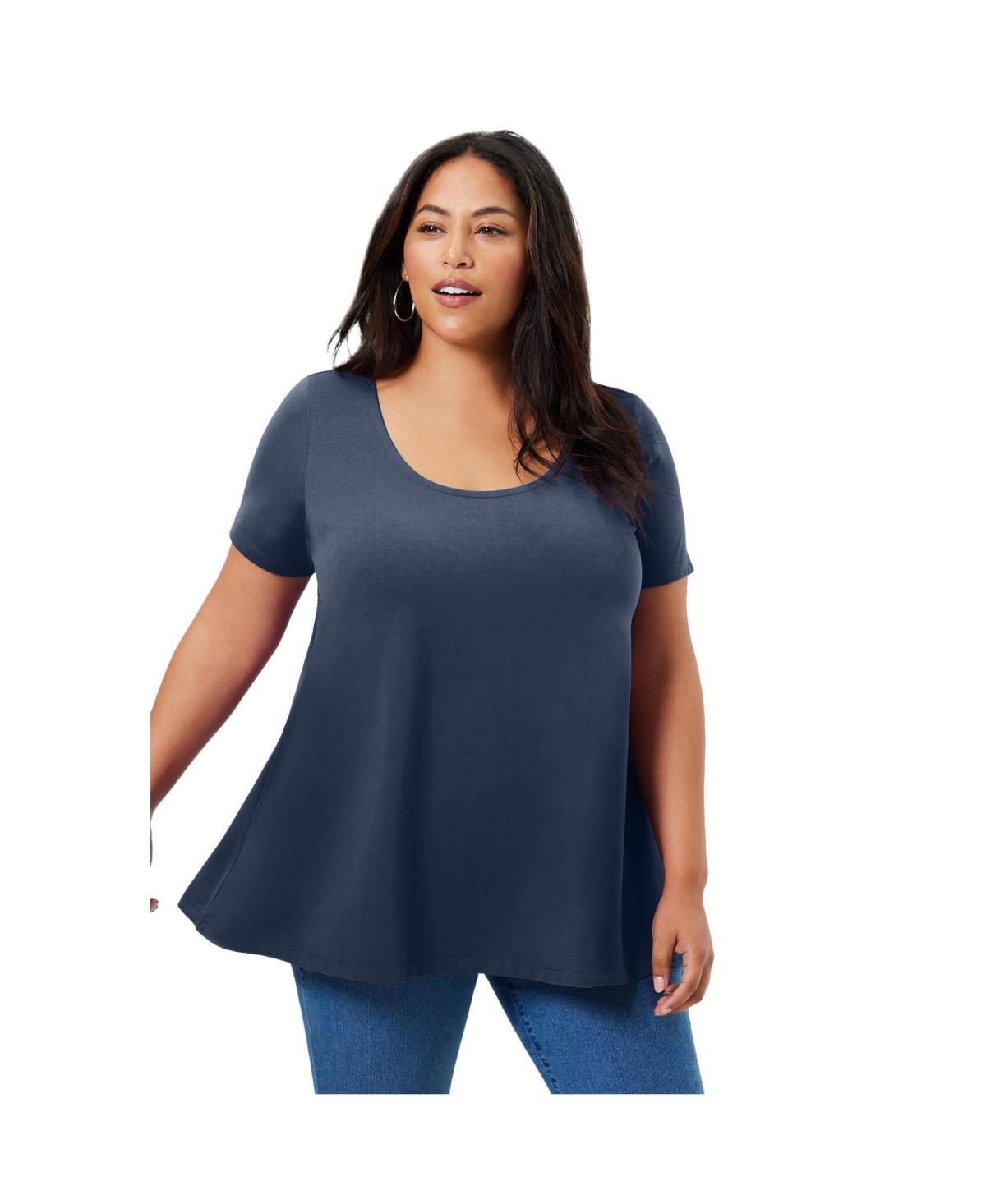 June + Vie Womens June + Vie Short-Sleeve Swing One + Only Tee Product Image