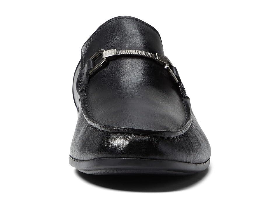 Steve Madden Mens Privacy Burnished Leather Bit Detail Loafers Product Image