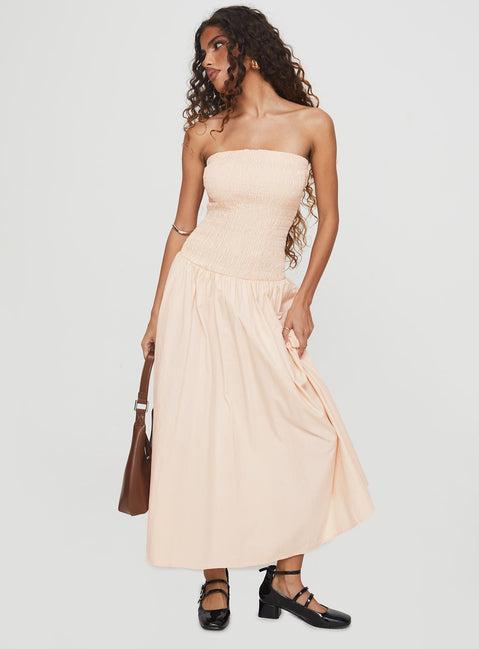 Atara Maxi Dress Cream Product Image