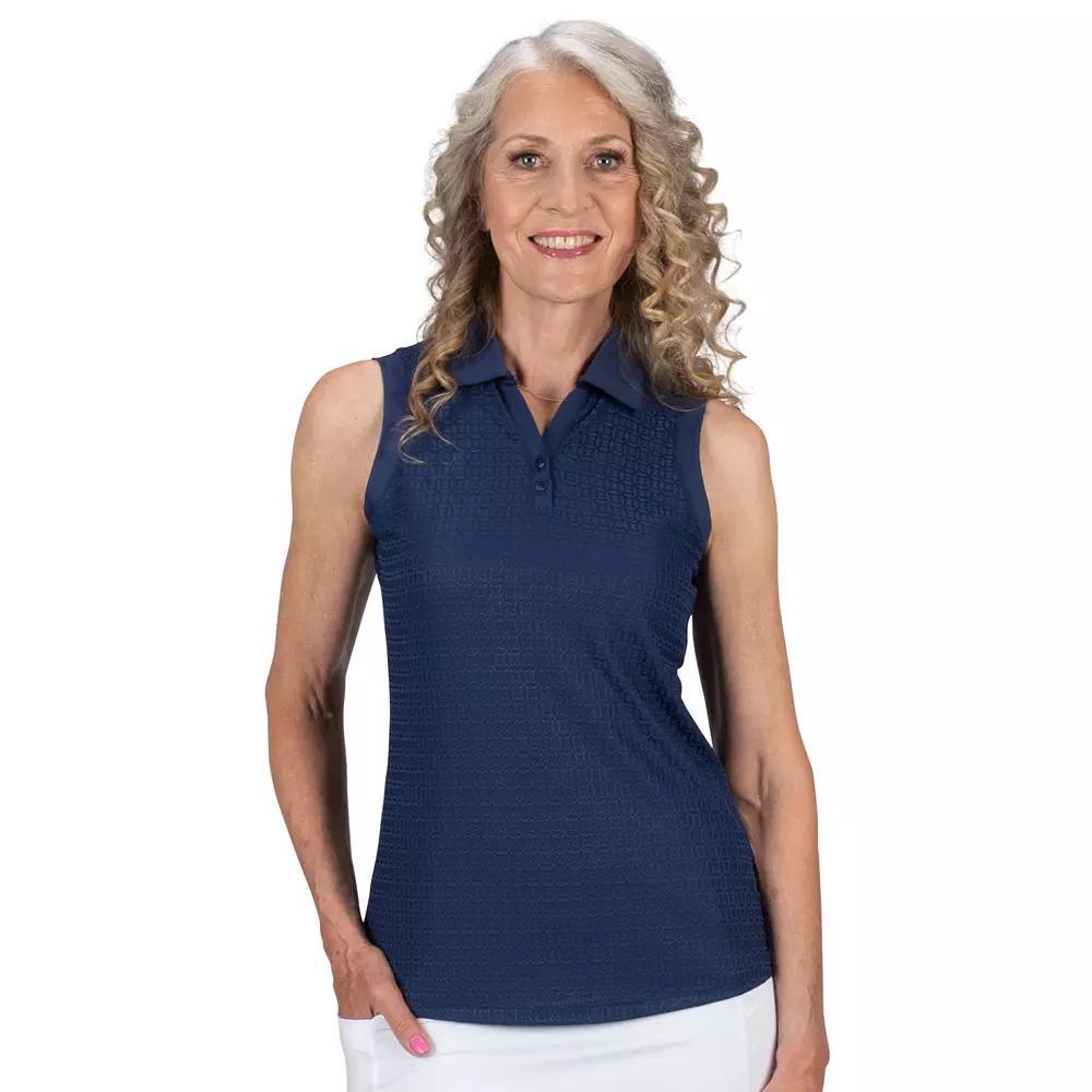 Women's Nancy Lopez Journey Sleeveless Polo, Size: Small, Blue Product Image