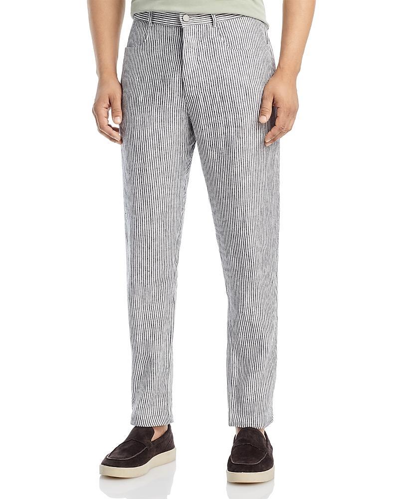 Alex Crane Cham Regular Fit Linen Pants Product Image