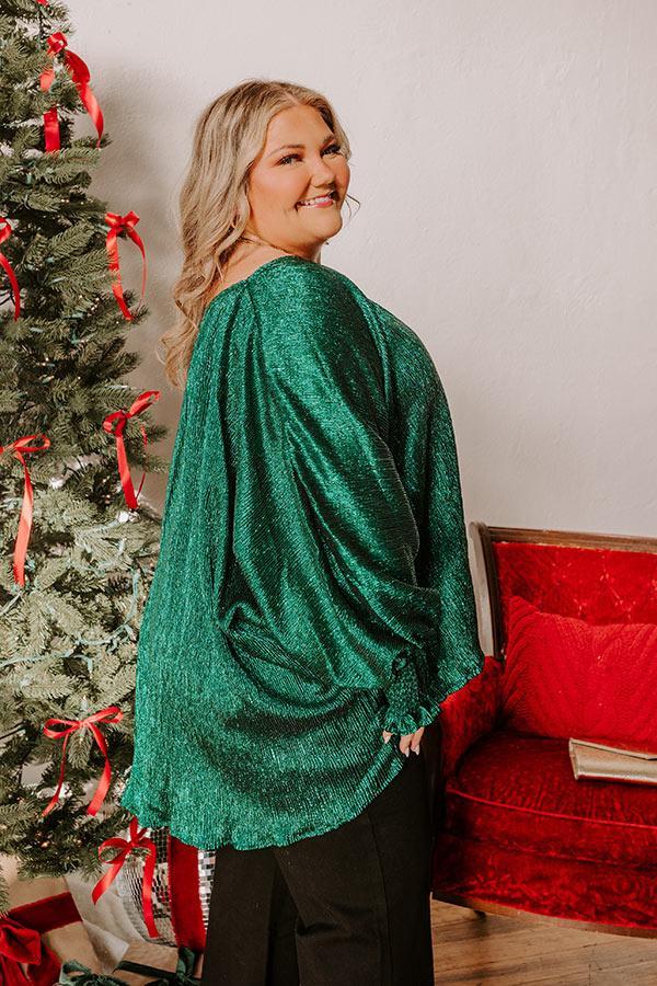 Evergreen Elegance Metallic Top Curves Product Image