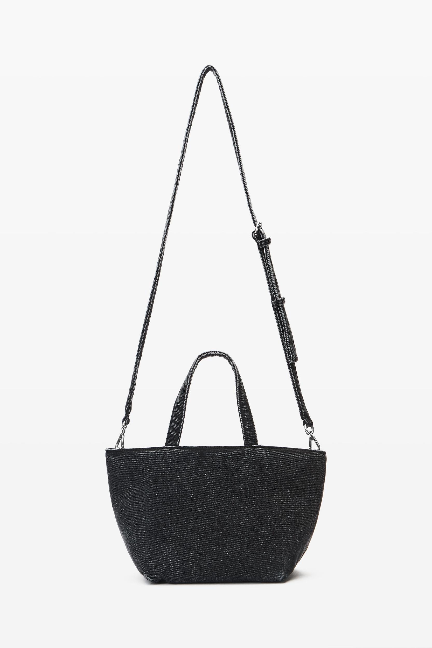 Punch Small Tote Bag In Cotton Denim Product Image