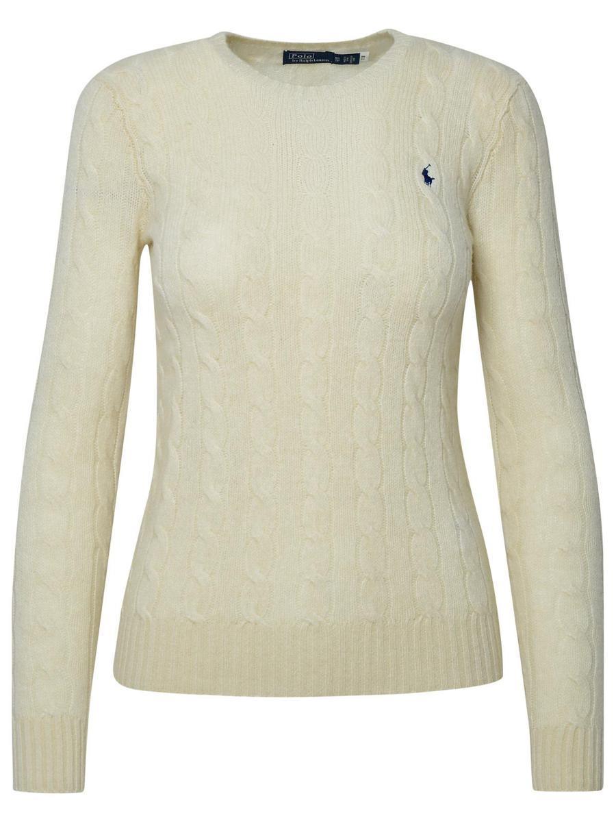 POLO RALPH LAUREN Cream Cachemire Blend Julianna Sweater In Beige Product Image