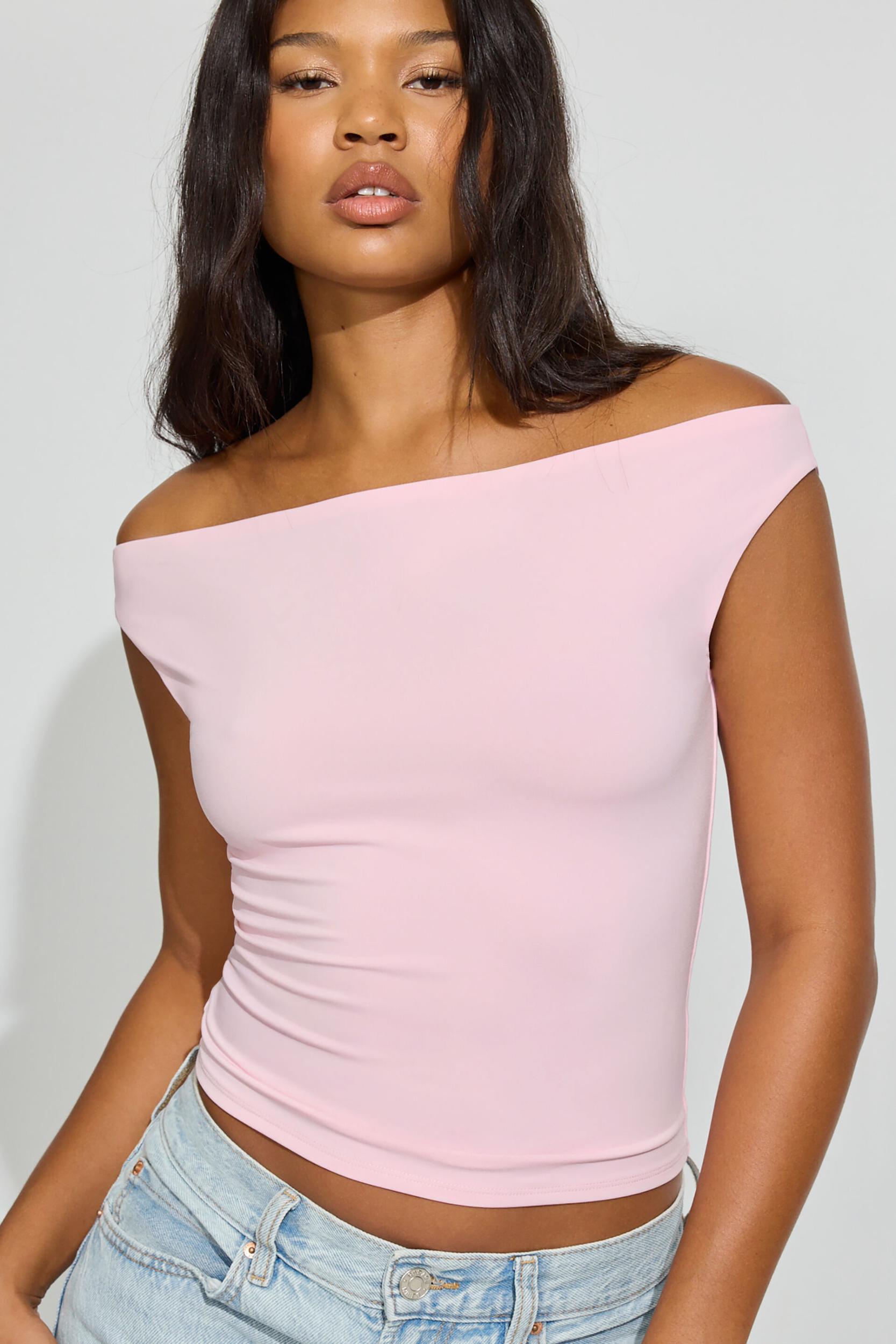 Sleek Plunge Halter Top Product Image