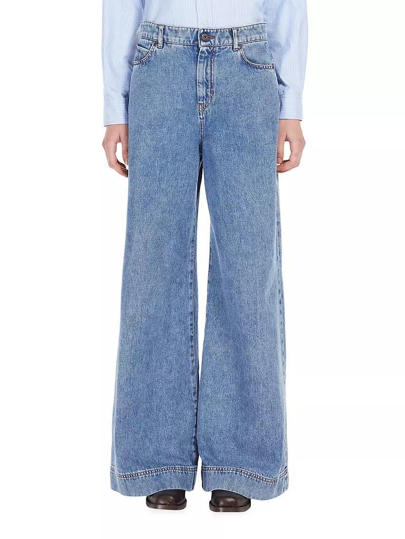 Vega Denim High-Rise Wide-Leg Jeans Product Image