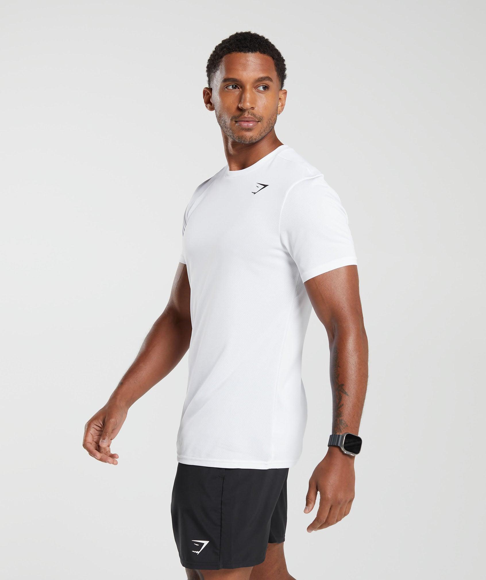 Gymshark Arrival T-Shirt - White Male Product Image