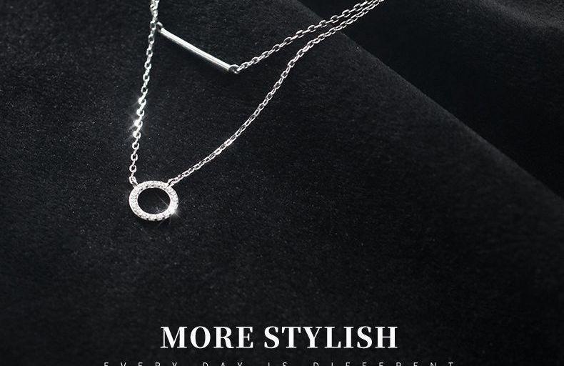Sterling Silver Layered Necklace Product Image