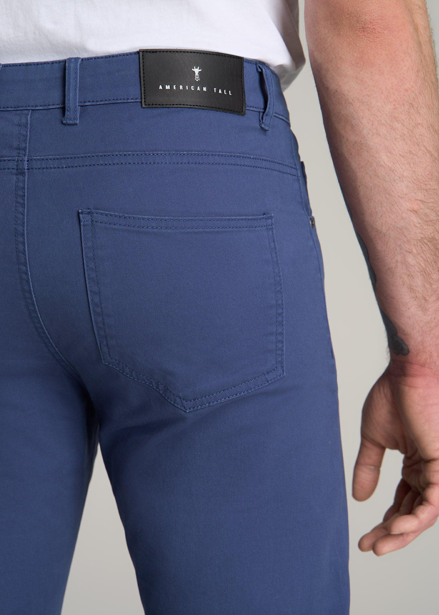 Dylan SLIM FIT Five-Pocket Pants For Tall Men in Fatigue Green Product Image