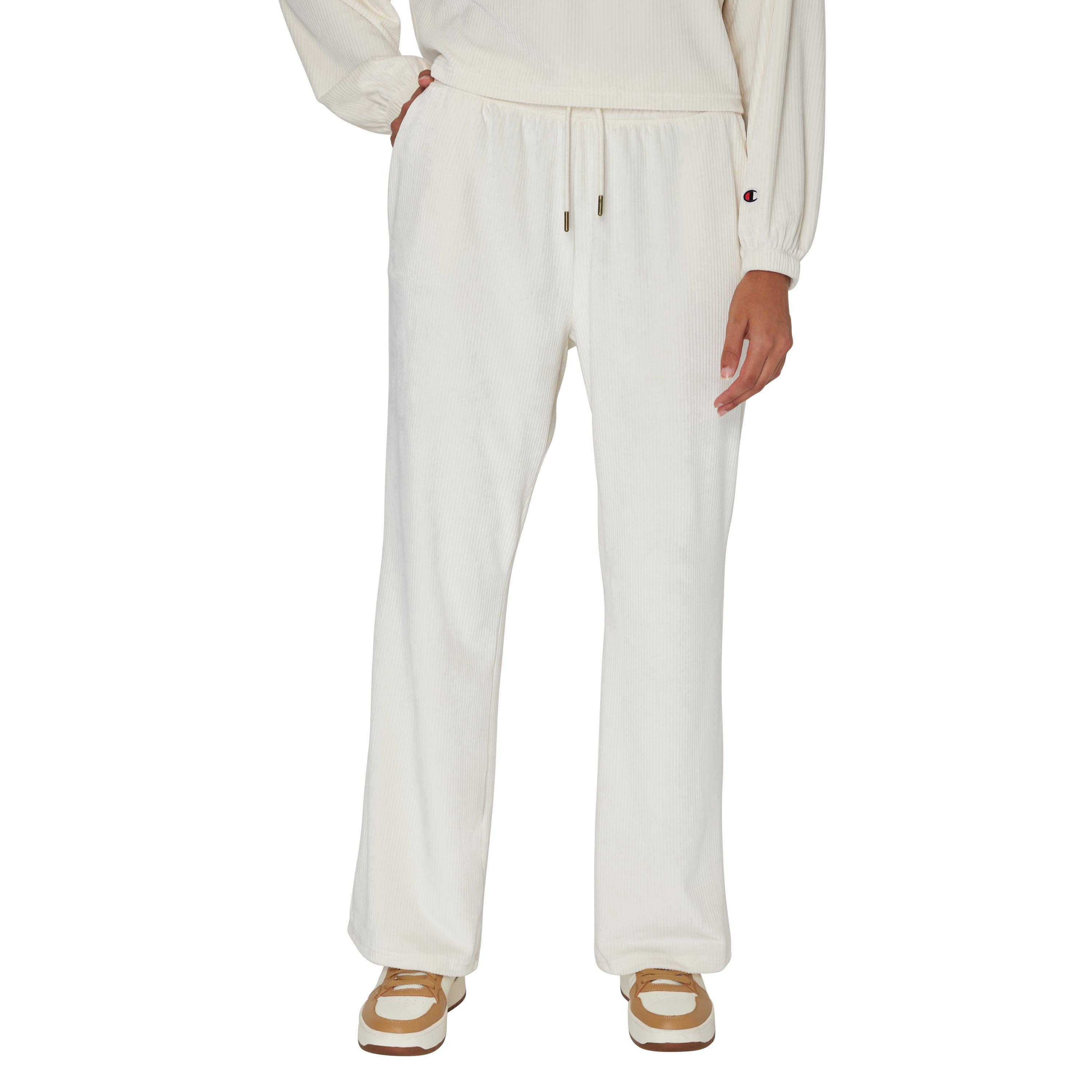 Womens Champion Soft Touch Sweatpants, Corduroy, 31 Silver Spotlight 2XL Product Image