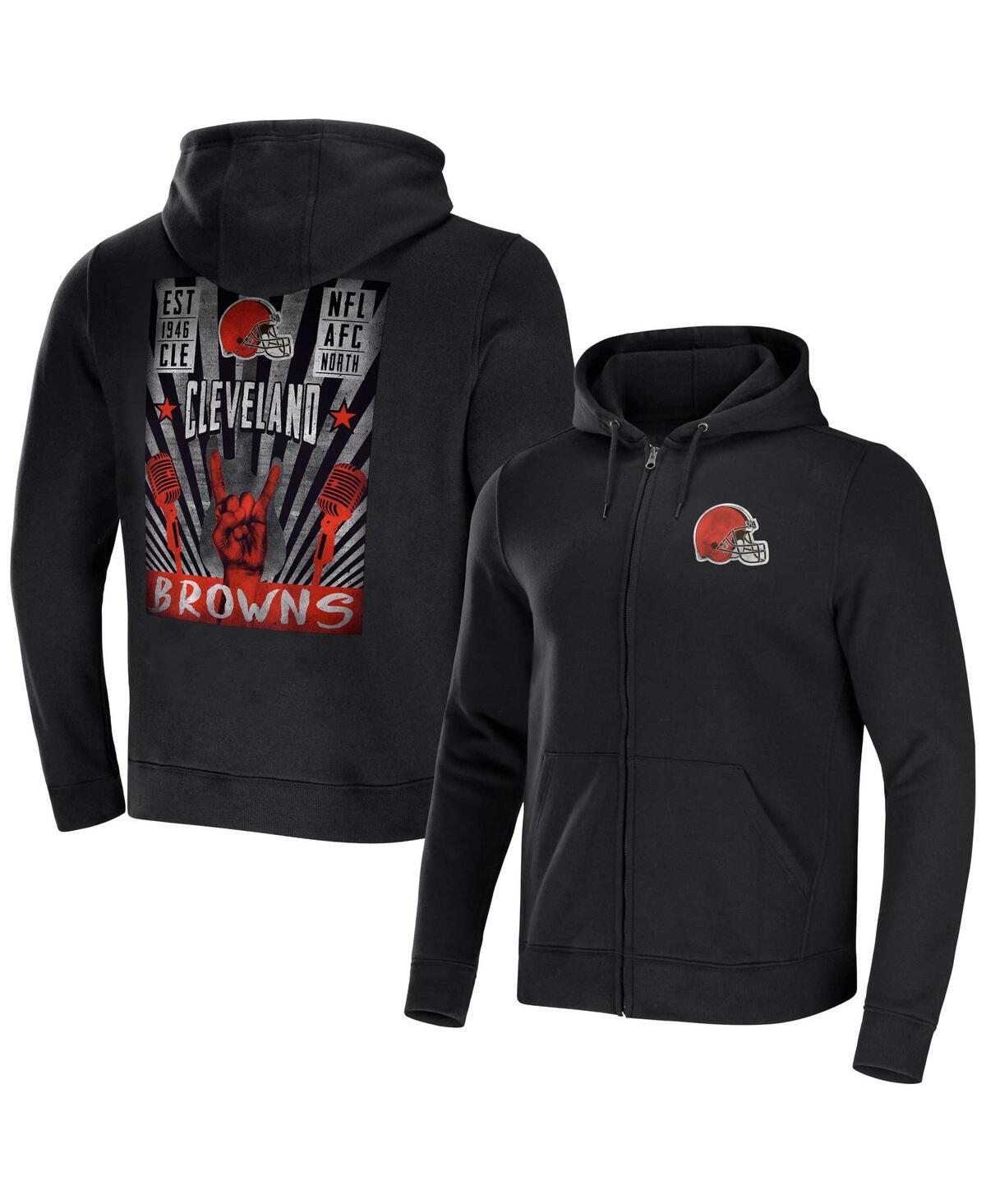 Men's NFL x Darius Rucker Collection by Fanatics Black New England Patriots Rocker Full-Zip Hoodie, Size: Large Product Image