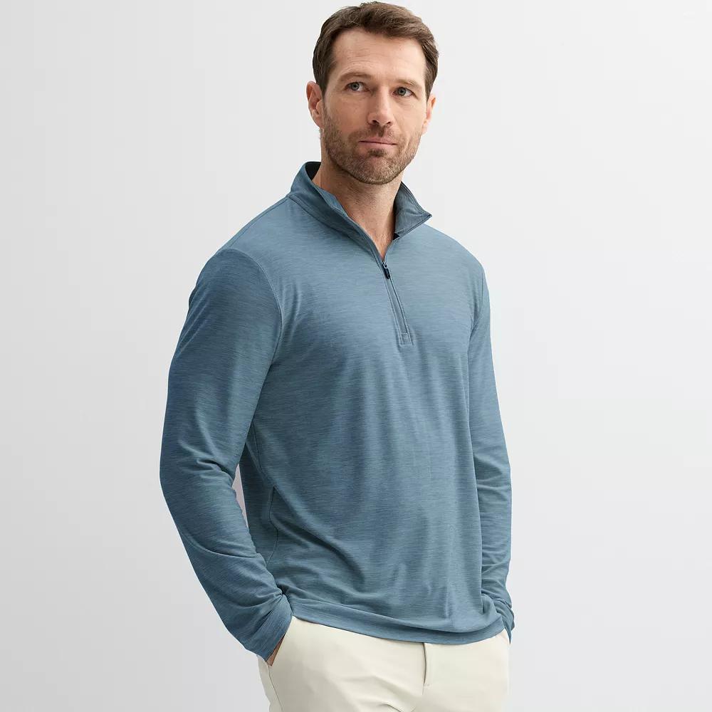 Men's FLX Luxury Soft Wander 1/4 Zip Up Pullover, Size: Small, Chesapeake Blue Product Image
