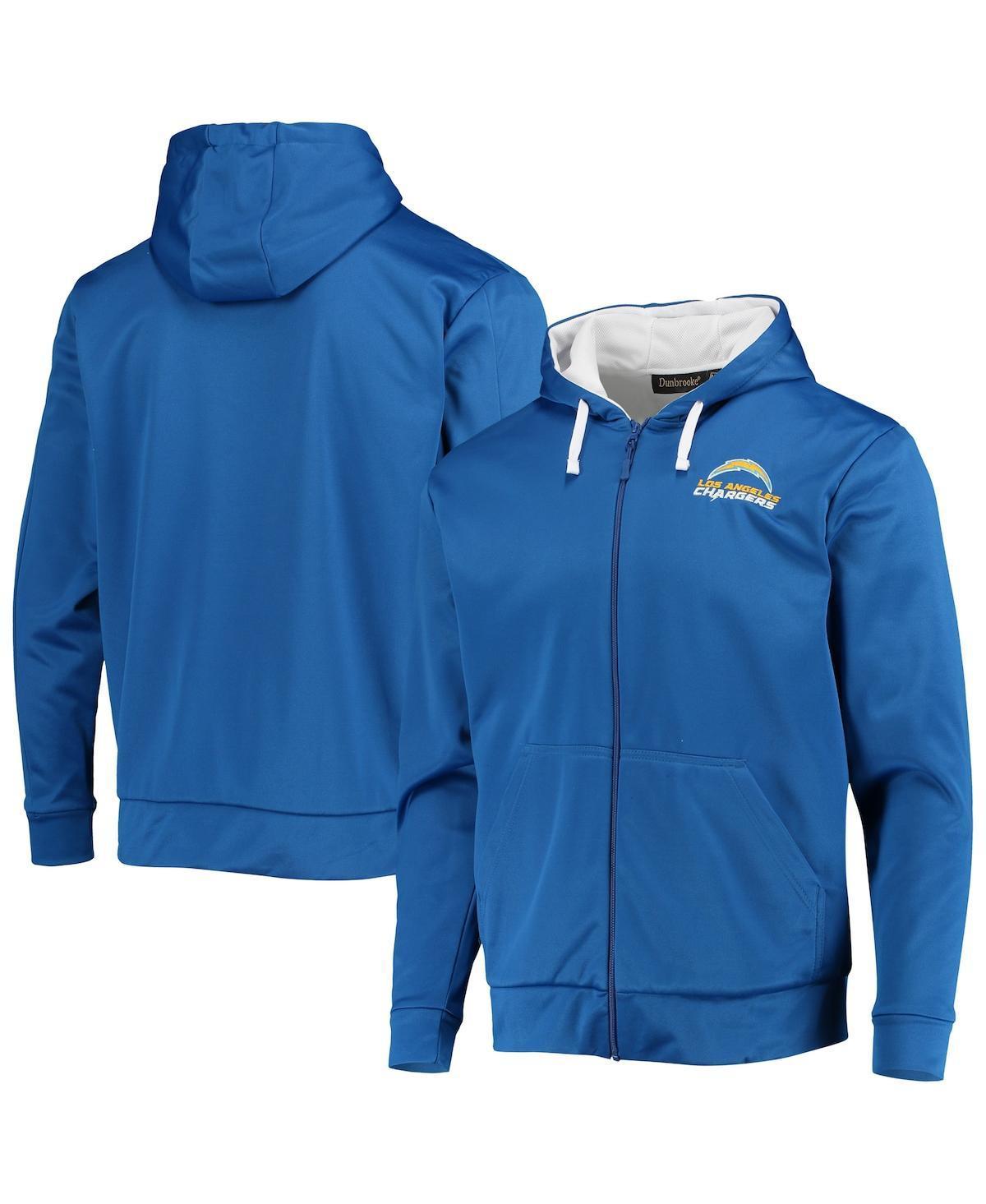 Men's Dunbrooke Powder Blue/White Los Angeles Chargers Apprentice Full-Zip Hoodie, Size: 2XL, Light Product Image