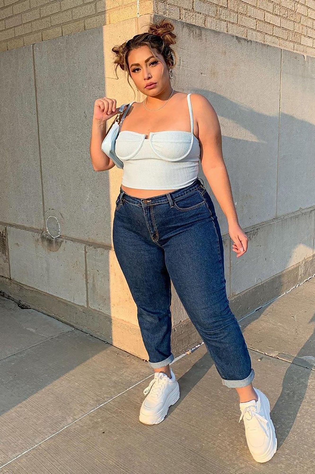 I Got It From My Mama Jeans - Dark Denim Product Image