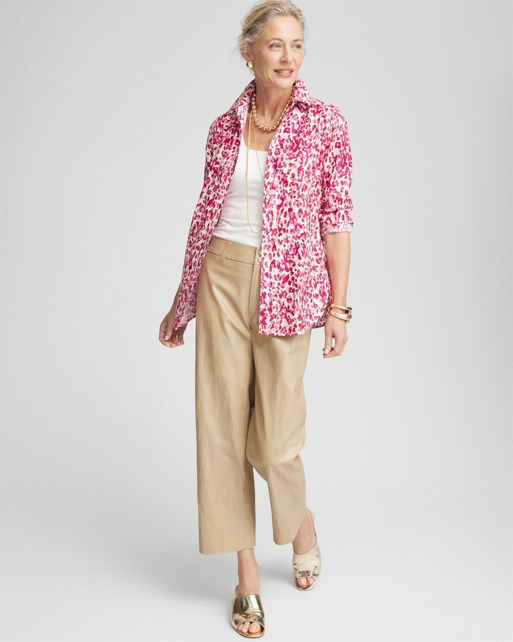 No Iron™ Leopard Print Shirt Product Image