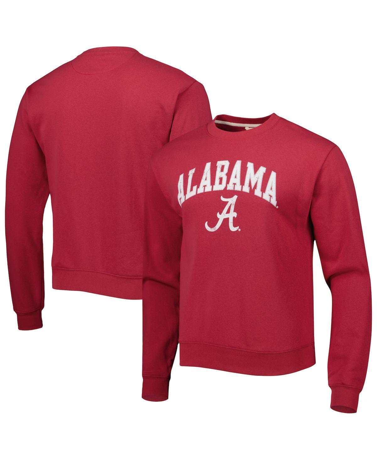 Men's League Collegiate Wear Crimson Alabama Crimson Tide 1965 Arch Essential Fleece Pullover Sweatshirt, Size: XL, Red Product Image