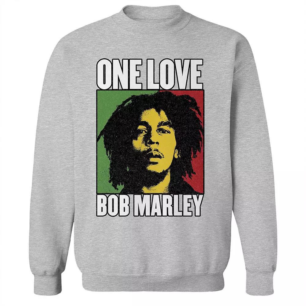 Junior's Bob Marley One Love Impact Graphic Fleece Sweatshirt, Women's, Size: Large, Sport Gray Product Image